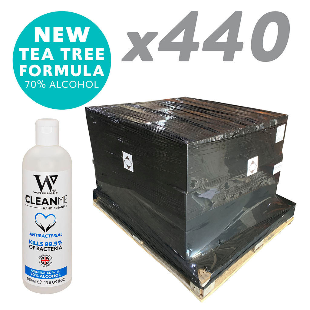Watermans 400ml CleanMe Alcohol Gel 440 units - Half Pallet (Distro)