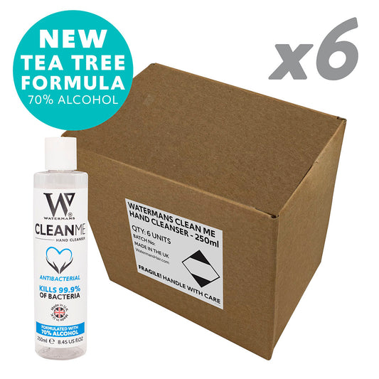 6 x 250ml CleanMe Alcohol Gel (P) with Tea Tree