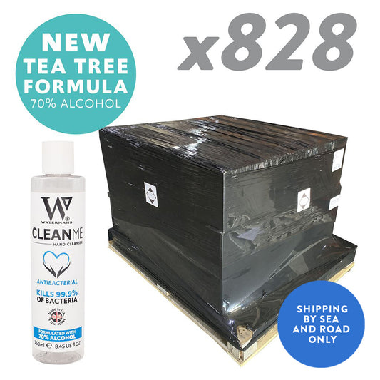 Watermans 250ml CleanMe Alcohol Gel 828 units (P) - Half Pallet (Distro)