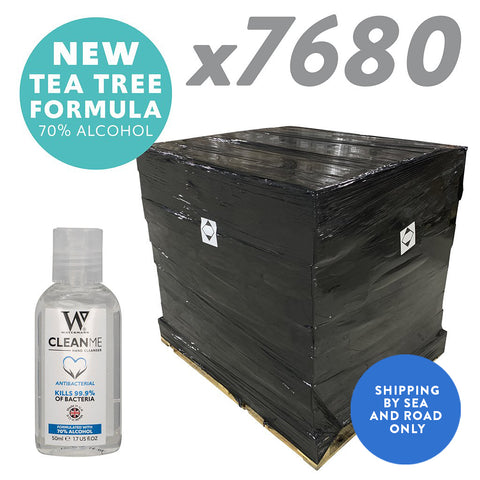 Watermans 50ml CleanMe Alcohol Gel 7680 units - Full Pallet (Distro)